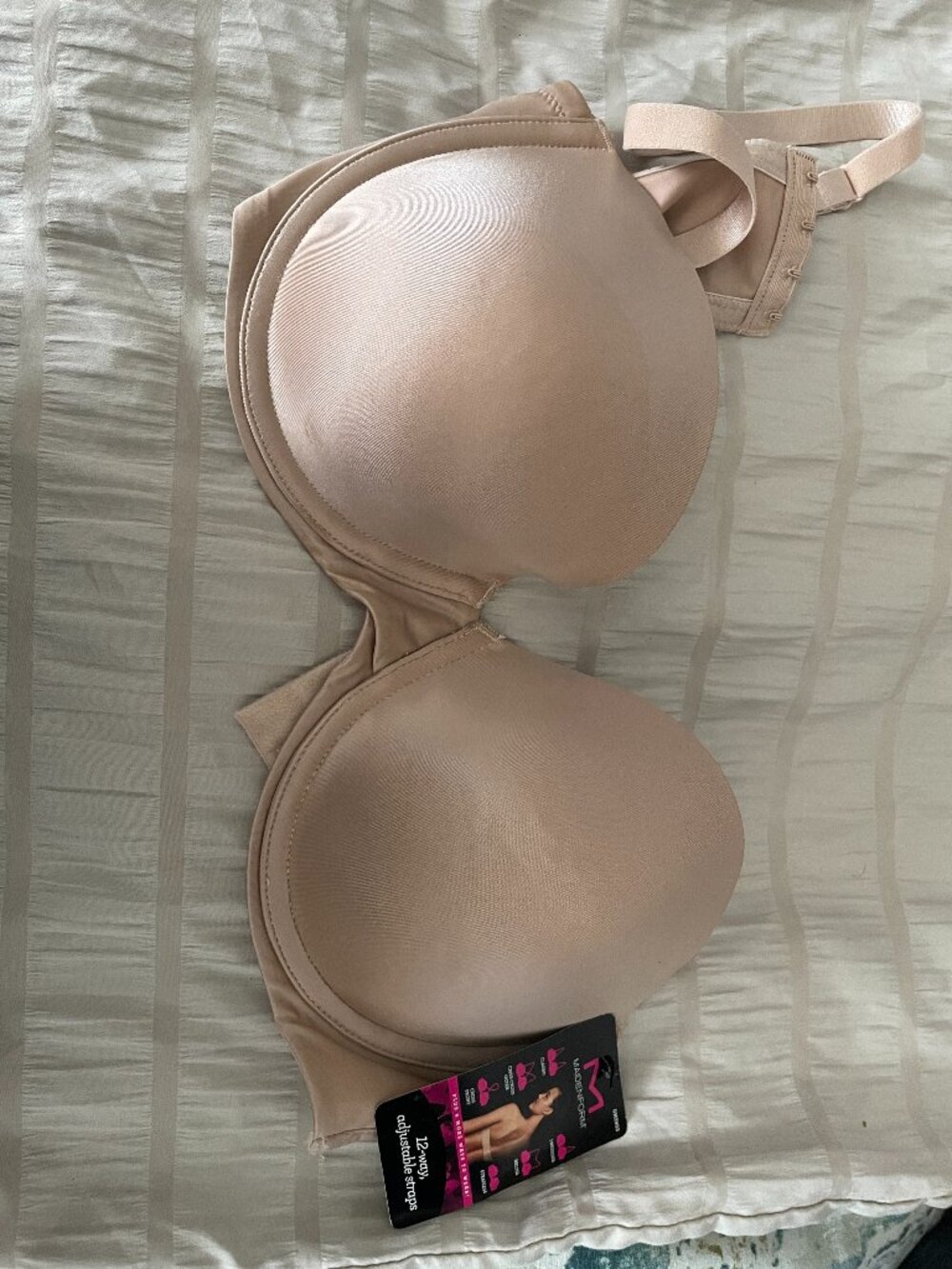 Maidenform Paris Nude 12 Way Adjustable Straps Bra-NWT